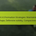 1-3-3-3 Formation Strategies: Maintaining shape, Defensive solidity, Compactness
